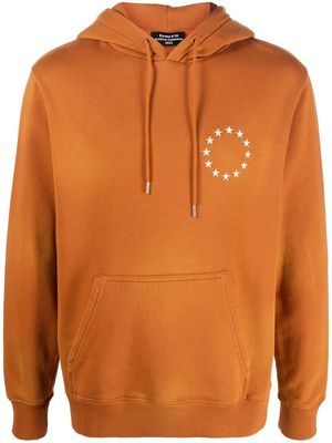 Etudes Klein Europa spray-print hoodie - Brown