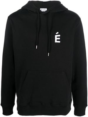 Etudes Klein logo-patch hoodie - Black