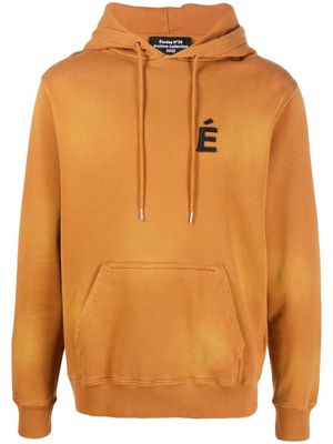 Etudes Klein logo-patch hoodie - Brown