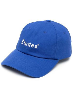 Etudes logo-embroidered baseball cap - Blue