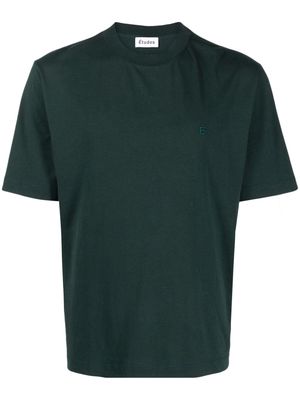Etudes logo-embroidered cotton T-shirt - Green