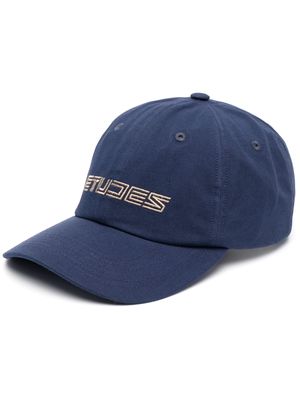 Etudes logo-embroidered organic cotton cap - Blue