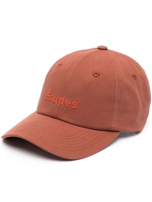Etudes logo-embroidered organic-cotton cap - Brown