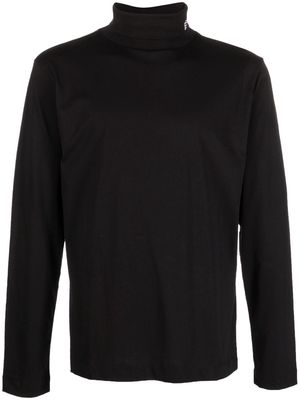Etudes logo-embroidered roll neck sweatshirt - Black