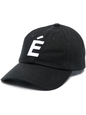 Etudes logo-patch cotton baseball cap - Black