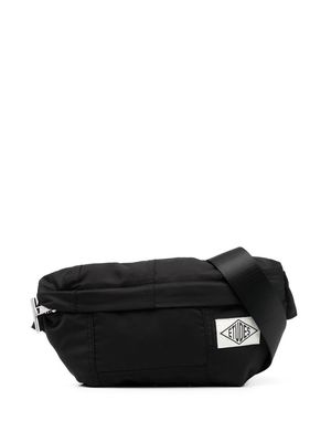 Etudes logo-patch crossbody bag - Black