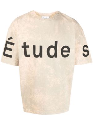 Etudes logo-print T-shirt - Neutrals
