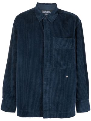 Etudes long-sleeved corduroy shirt - Blue