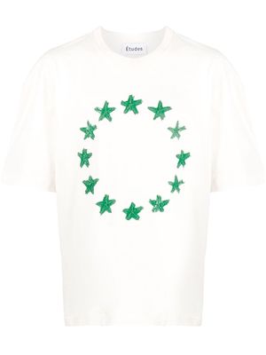 Etudes organic cotton star-print T-shirt - Neutrals