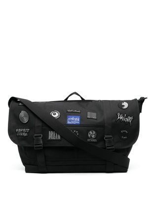 Etudes patch-detail messenger bag - Black