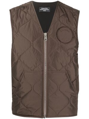 Etudes quilted gilet jacket - Brown