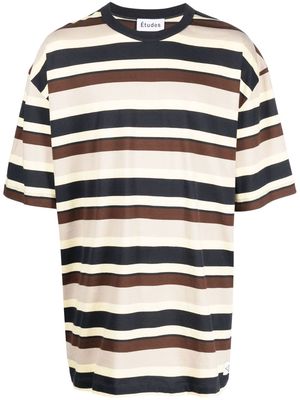 Etudes short sleeve striped T-shirt - Neutrals