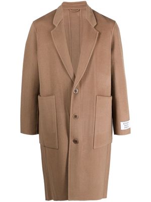 Etudes single-breasted wool coat - Brown