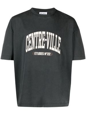 Etudes Spirit Centre-Ville organic cotton T-shirt - Black