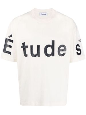 Etudes Spirit Etudes Big-print organic cotton T-shirt - White