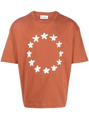 Etudes Spirit Painted Stars T-shirt - Brown