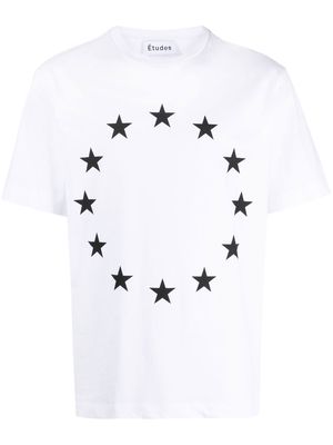 Etudes star-print organic cotton T-shirt - White