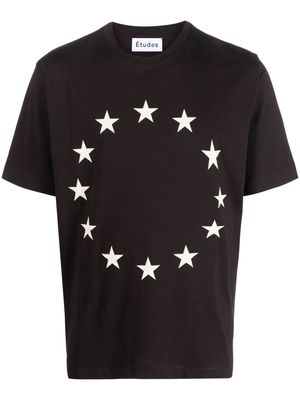Etudes stars-print organic cotton T-shirt - Brown