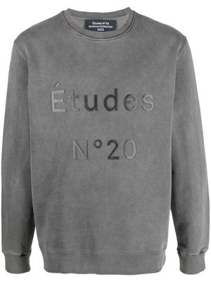 Etudes Story N20 distressed sweatshirt - Grey