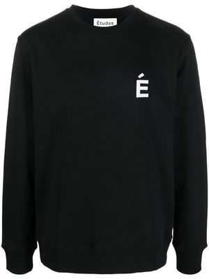 Etudes Story patch-logo sweatshirt - Black