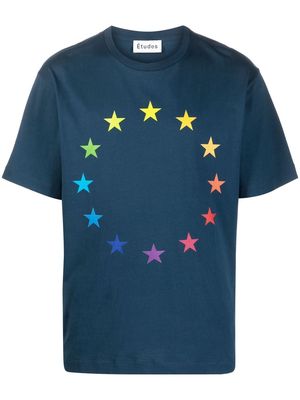 Etudes Wonder Europa Multico T-shirt - Blue