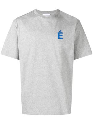 Etudes Wonder logo-patch T-shirt - Grey