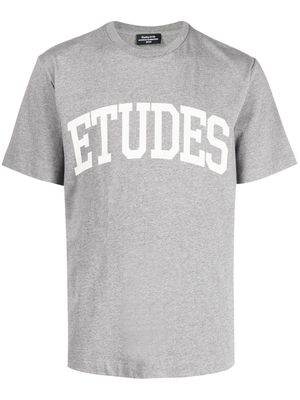 Etudes Wonder University organic cotton T-shirt - Grey