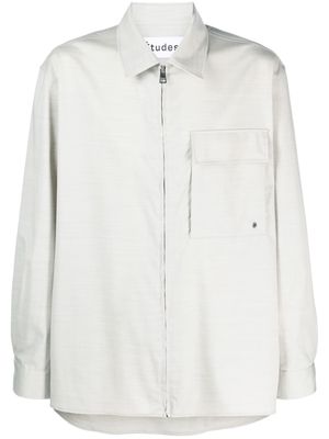 Etudes zip-up long-sleeve shirt - Grey