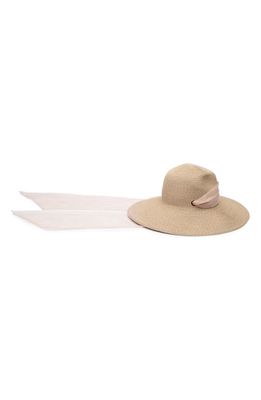 Eugenia Kim Cassidy Packable Straw Fedora in Sand