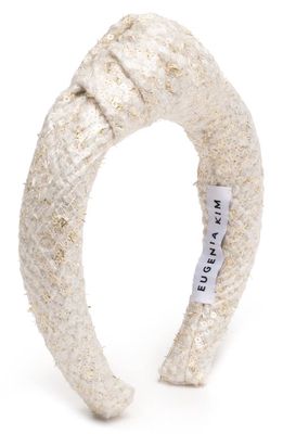 Eugenia Kim Maryn Knotted Headband in Ivory/Gold