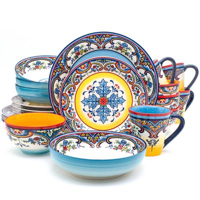 Euro Ceramica Zanzibar Stoneware Dinnerware Set