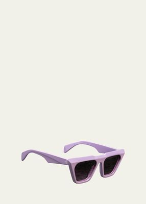 Eva Lavender Acetate Cat-Eye Sunglasses