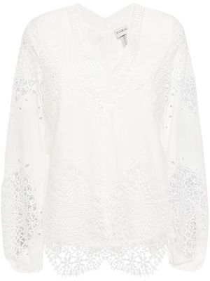 Evarae Rosa V-neck blouse - White