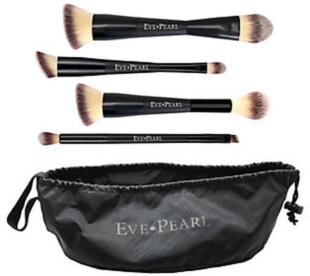 EVE PEARL 5-Piece Deluxe Dual Brush Kit a nd Sa tchel