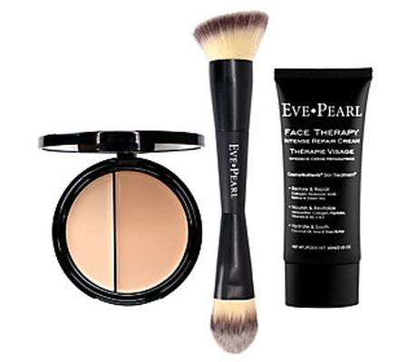 EVE PEARL Face Therapy Cream, Dual Foundation & Brush