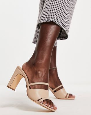 Ever New 3-strap mule heel in stone-Neutral