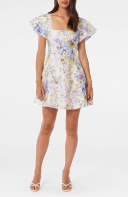 Ever New Josie Floral Print Minidress in Selene Floral 