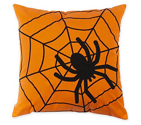 Evergreen 18"x18" Spider Pillow