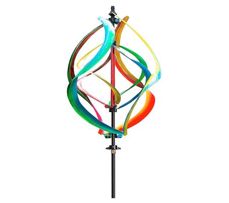 Evergreen 84"H Multicolor Helix Misting Wind Sp inner