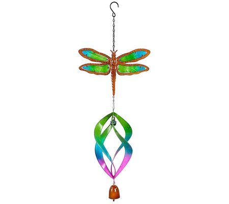 Evergreen Dragonfly Spinning Hanging Decor