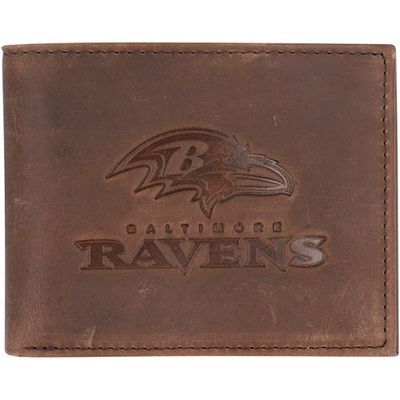 Evergreen Enterprises Brown Baltimore Ravens Bifold Leather Wallet