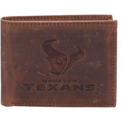 Evergreen Enterprises Brown Houston Texans Bifold Leather Wallet