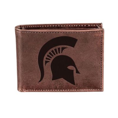 Evergreen Enterprises Brown Michigan State Spartans Bifold Leather Wallet