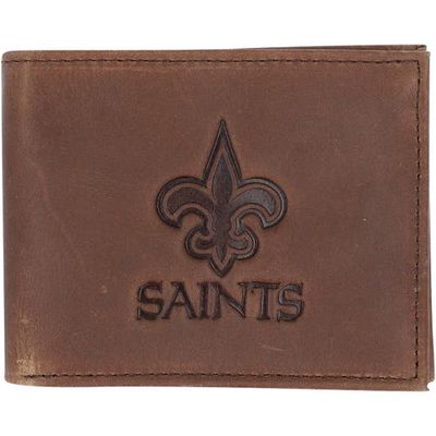 Evergreen Enterprises Brown New Orleans Saints Bifold Leather Wallet