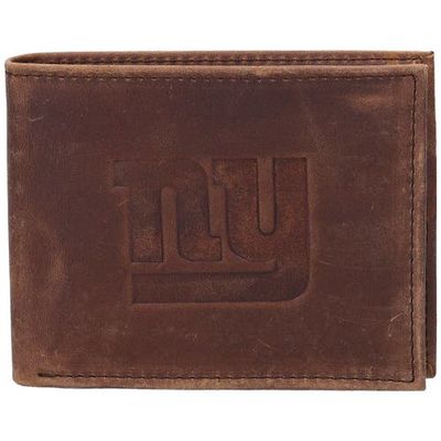 Evergreen Enterprises Brown New York Giants Bifold Leather Wallet