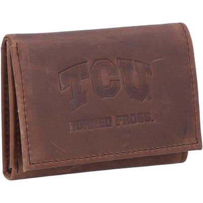 Evergreen Enterprises TCU Horned Frogs Leather Team Tri-Fold Wallet in Brown