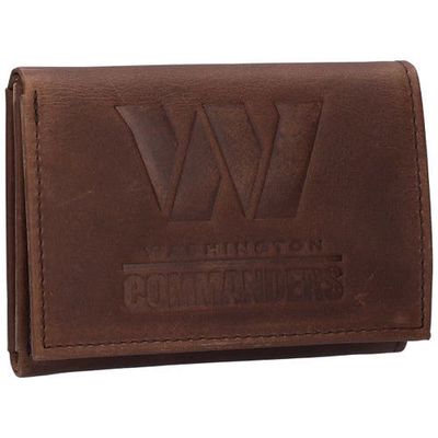Evergreen Enterprises Washington Commanders Leather Team Tri-Fold Wallet in Brown