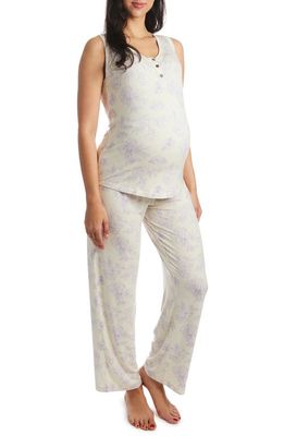 Everly Grey Joy Tank & Pants Maternity/Nursing Pajamas in Bali 