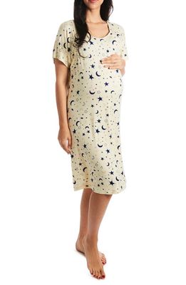 Everly Grey Rosa Jersey Maternity Hospital Gown in Twinkle 