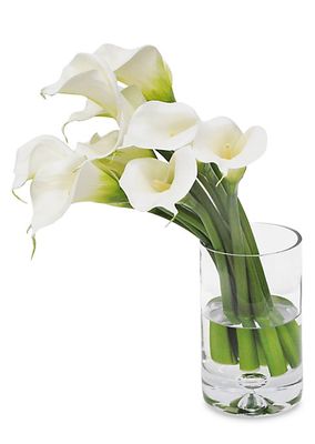 Everyday Floral Imitation Calla Lily In Cylinder Vase